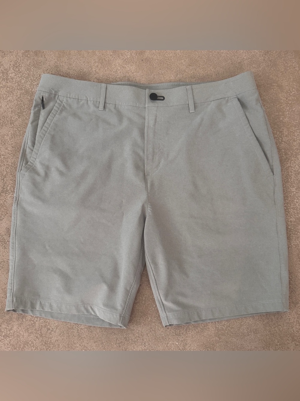 Public Rec Pewter Gray Stretch Performance Shorts Men’s 36